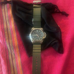 VICTORINOX Swiss Army I.N.O.X.  Green Dial Green Rubber Men's Watch